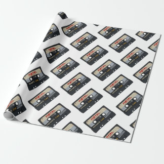 Metal Mix Tape Wrapping Paper