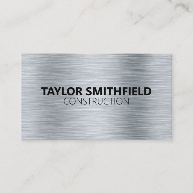 METAL MODERN PROFESSIONAL BUSINESS CARD (Front)
