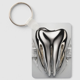 Metal Molar Keychain