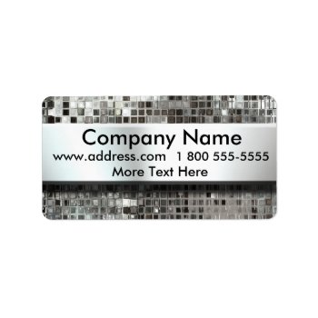 Metal Mosaic And Nameplate Address Address Labels by MetalShop at Zazzle