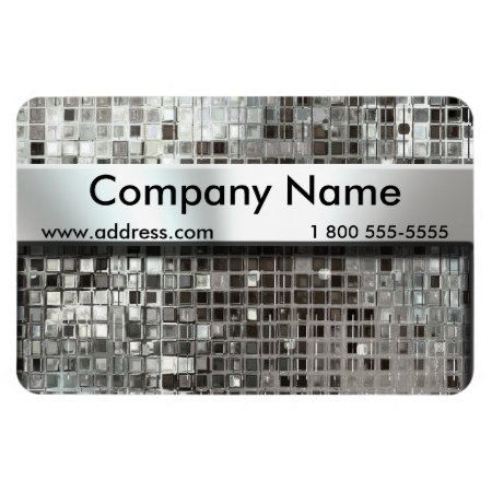 Metal Mosaic And Nameplate Flexible Magnet