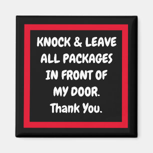 METAL NOTES AMAZON, FEDEX, USPS, LEAVE PKGS MAGNET