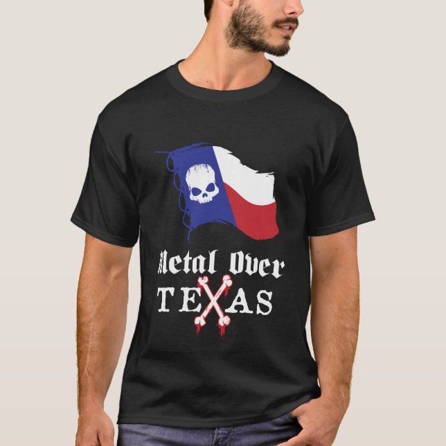 Metal Over Texas T-Shirt (Front)