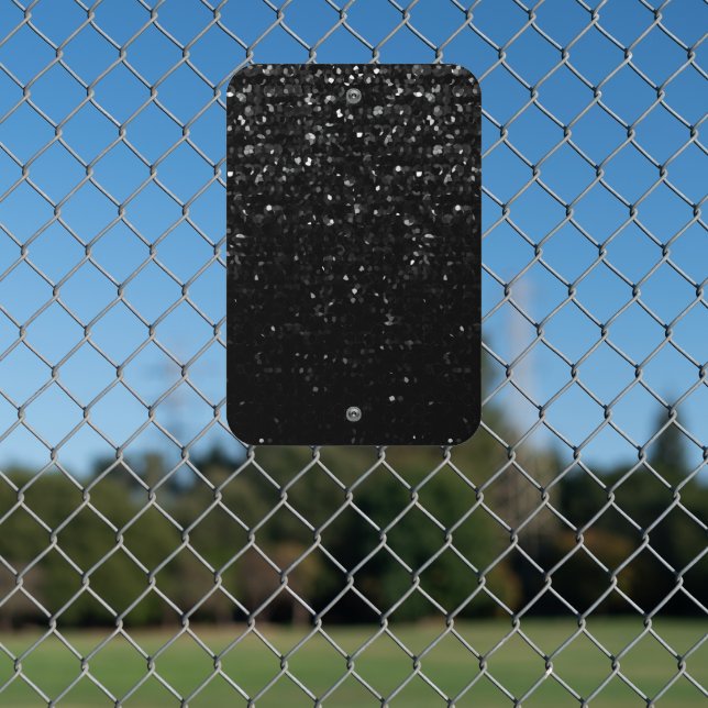 Metal Parking Sign Crystal Bling Strass (In Situ(Fence))
