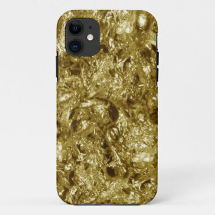 metal pattern design - gold iPhone 11 case