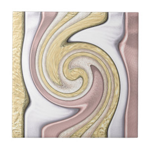 Metal pattern with shine ceramic tile