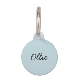 Metal Personalised Minimalistic Pet Dog or Cat Tag