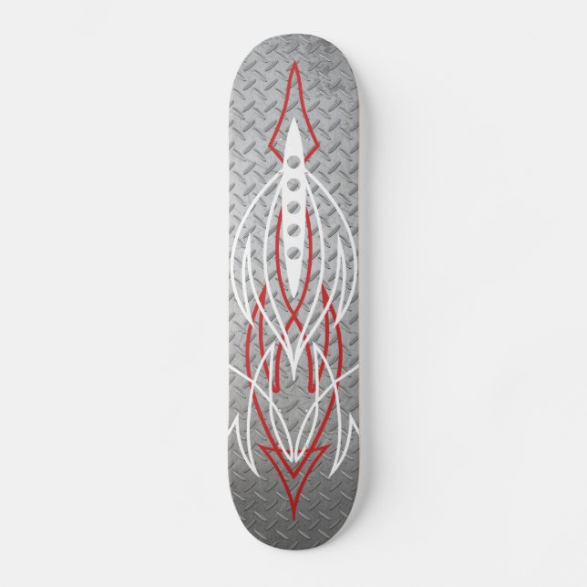 Metal Pinstriping Skateboard Deck (Front)
