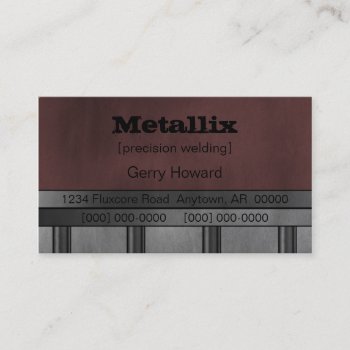 Metal Pipe Underground Business Card  Burgundy Business Card by Superstarbing at Zazzle