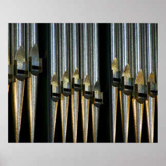 Metal pipes poster