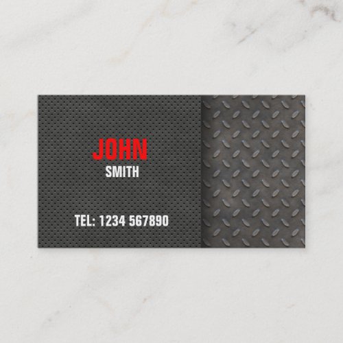 Metal Plate Business Card