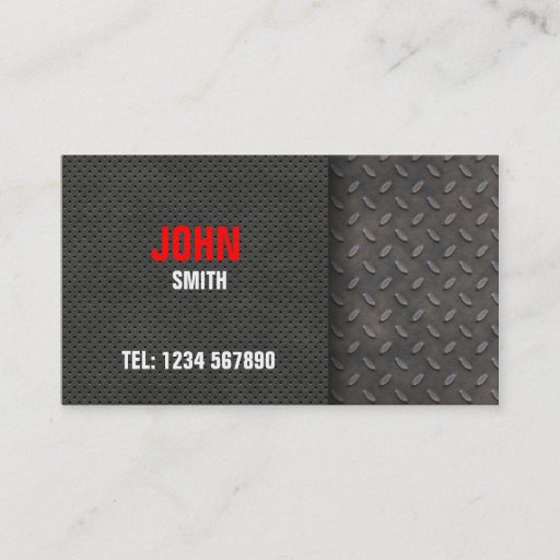 Customizable Metal Plate Business Card