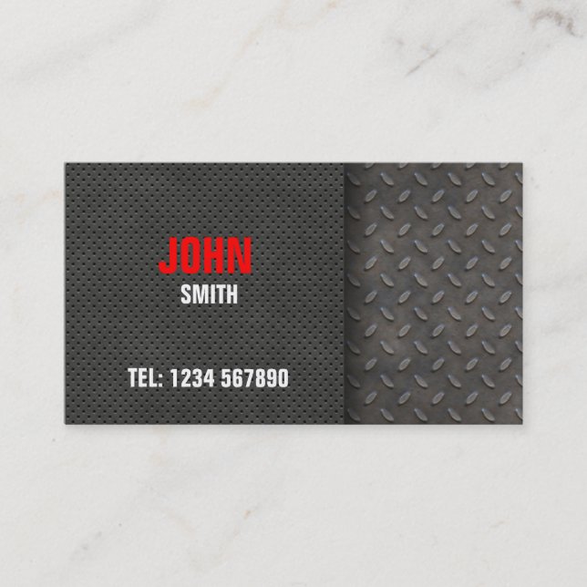 Metal Plate Business Card (Front)