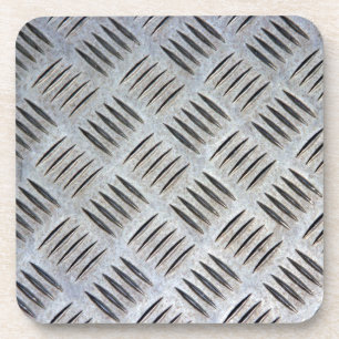 Metal Plate Texture Drink Coaster