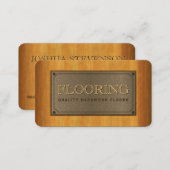 Metal Plate Wood Wooden Flooring Business Cards (Front/Back)