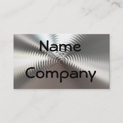 Metal Plates Circular Design Business Cards