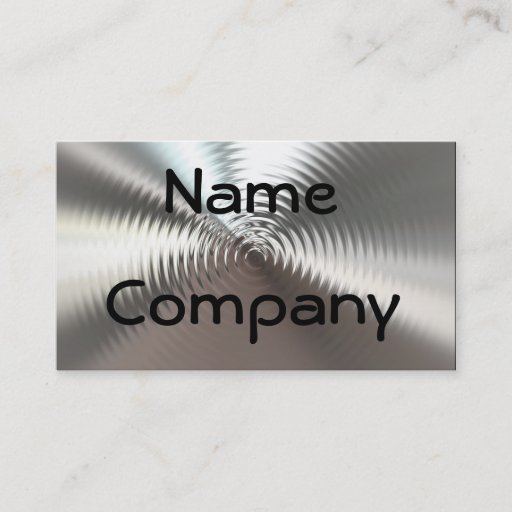 Customizable Metal Plates Circular Design Business Cards
