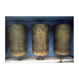 Metal Prayer Wheels Acrylic Print