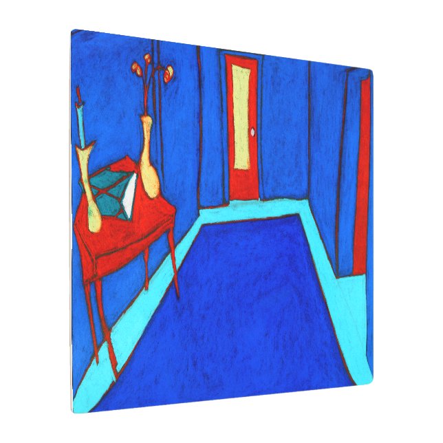 Metal Print- E.J. Gold Cosmo Street Metal Print (Angled)