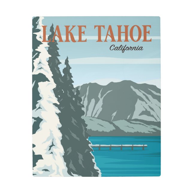 Metal Print Lake Tahoe (Front)