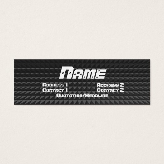 Metal profile card