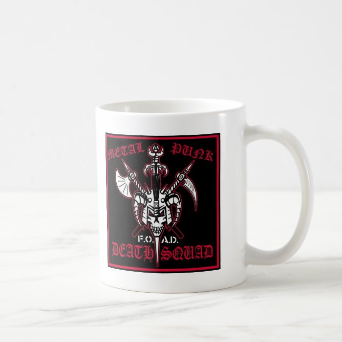 METAL PUNK DEATH SQUAD COFFEE MUGS