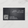 Metal QR Code Music Composer Business Card