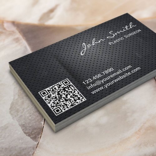 Metal QR Code Plastic Surgeon Business Card
