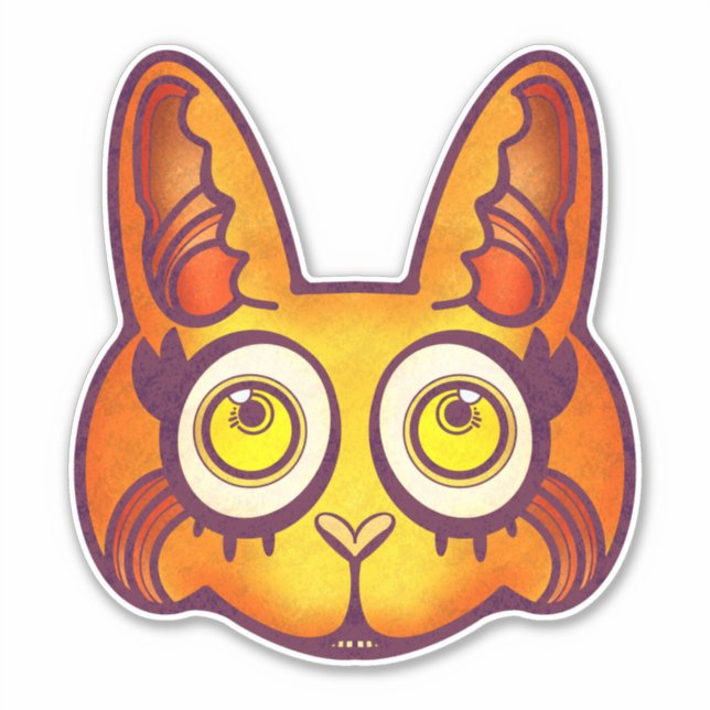 Metal Rabbit Sticker (Front)