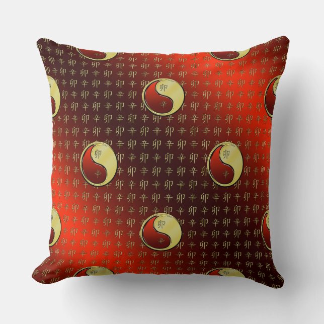 Metal Rabbit Throw Pillow (Front)