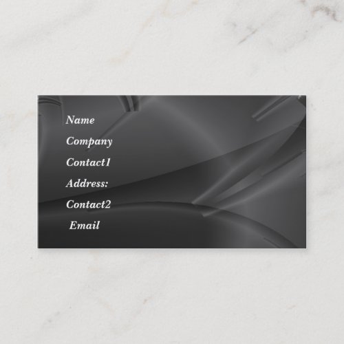 metal - reflection business card