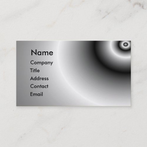 Metal reflection business card template