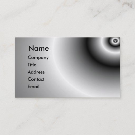 Customizable Metal reflection business card template
