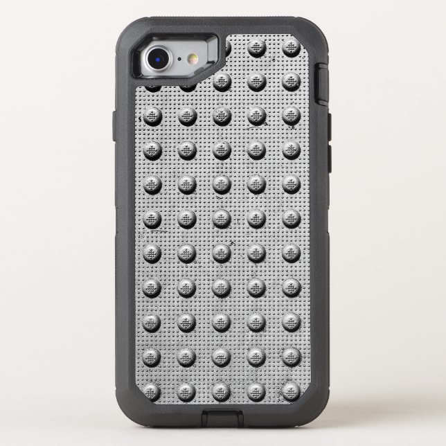 Metal Road Plate Otterbox iPhone Case (Back)