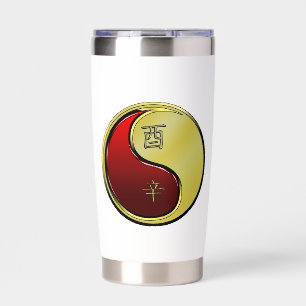 Metal Rooster Insulated Tumbler