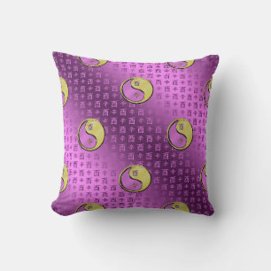 Metal Rooster Throw Pillow