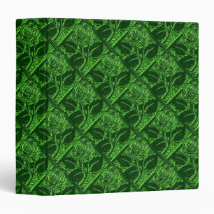 Metal Roses 11 Green-Avery Notebook Binder