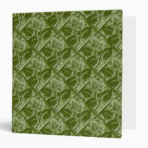 Metal Roses 12 Olive Green-Avery Notebook Binder