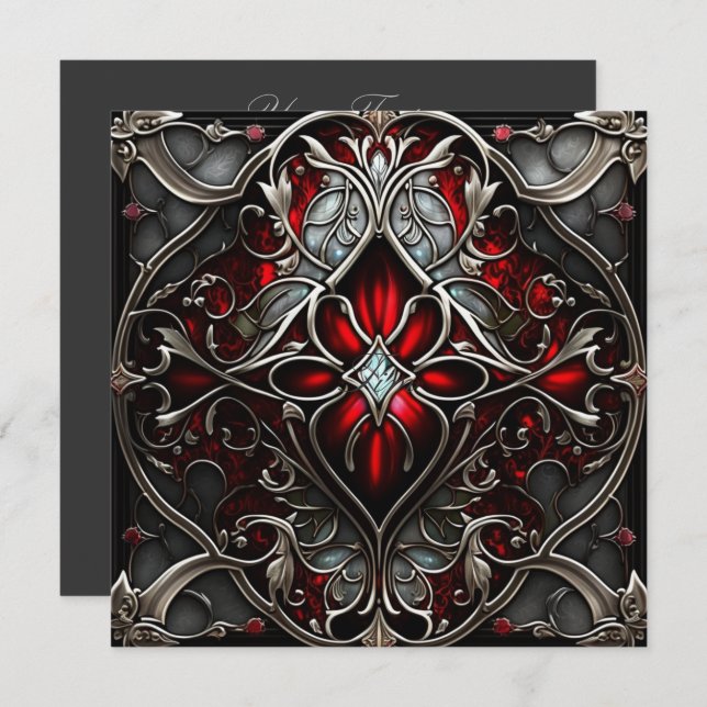 Metal Ruby Art (Front/Back)