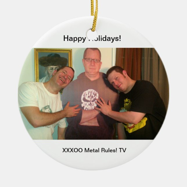 Metal Rules! Christmas Ornament HEAVY (Front)