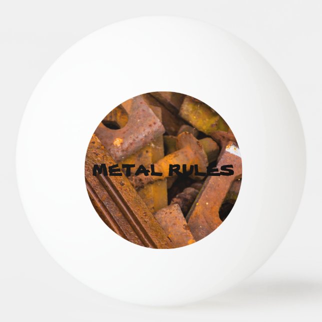METAL RULES PING PONG BALL (Front)