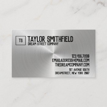 Metal Rustic Professional Business Card by TwoTravelledTeens at Zazzle