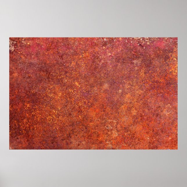 metal rustic texture poster (Front)