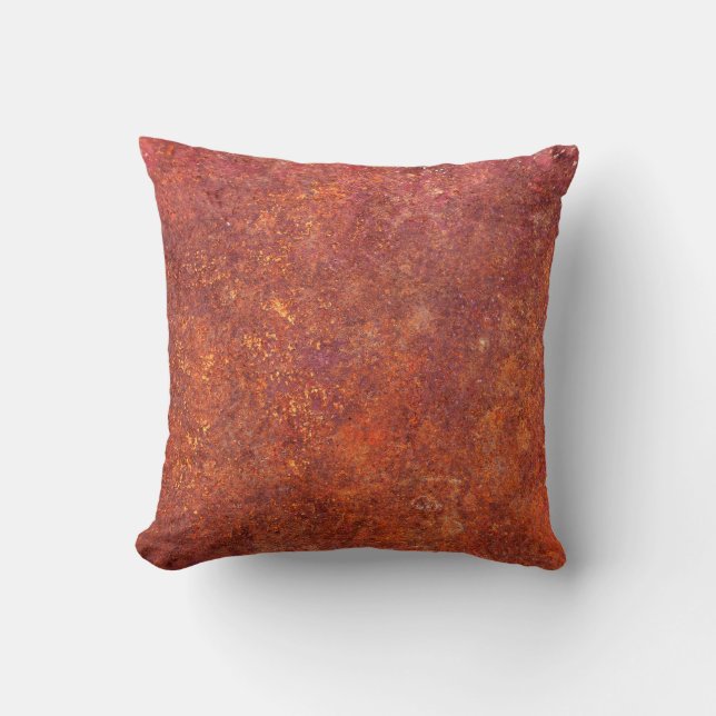 metal rustic texture throw pillow (Front)