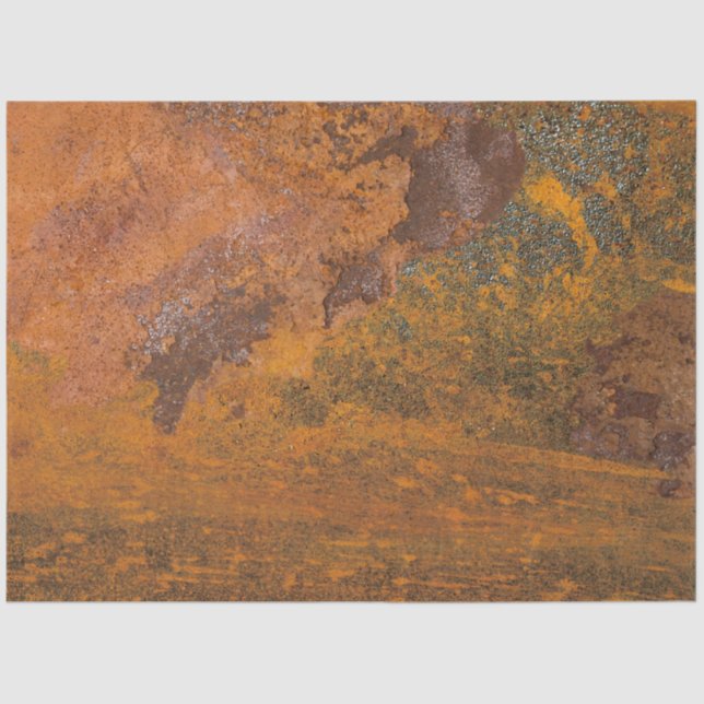 Metal Rusty Iron Decoupage Background Tissue Paper (Front)