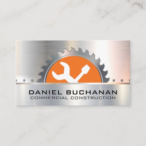 Metal Saw  Hardware Tools  Construction Business Card