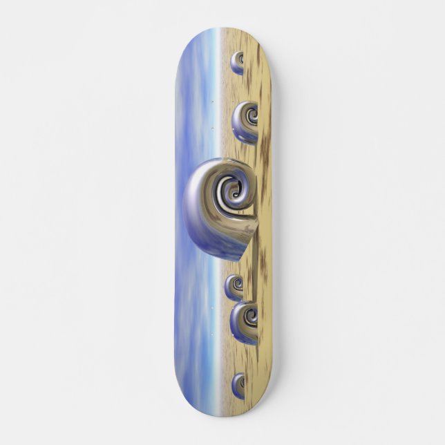 Metal Shells - Retro Skateboard Deck (Front)