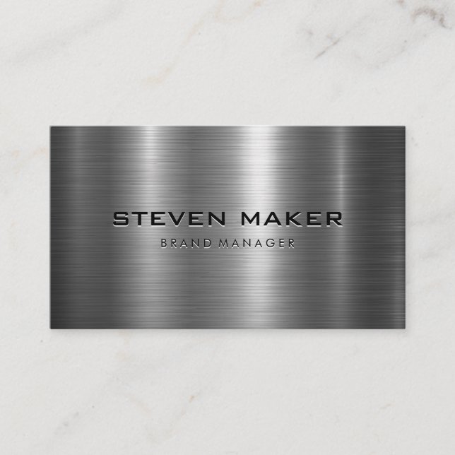 metal Shine Business Card (Front)