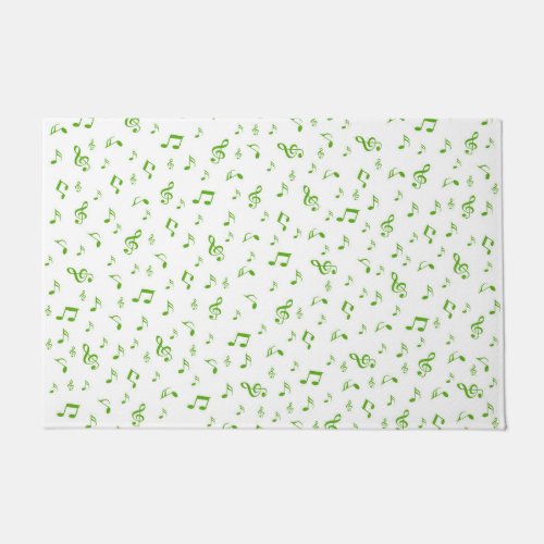 metal shiny pattern music note elegan doormat