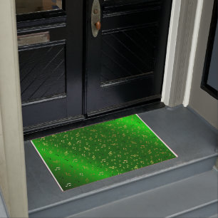 metal, shiny, pattern, music, note, elegant, doormat